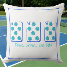 Dinks, Drinks & Pontos / Decoração de Pickleball M