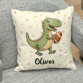 Almofada Dinossauro Jogador De Futebol Cute Personalizado