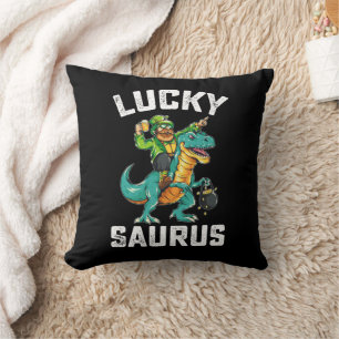 Almofada Dinossauro Lucky Saurus T Rex Dia de São Patrício