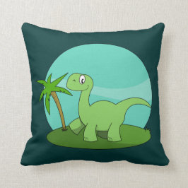 Almofada Dinossauro Verde Fofo