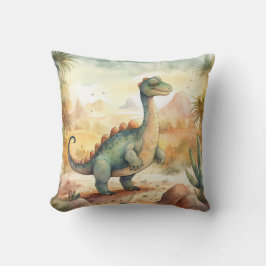 Almofada Dinossauros aquarelas para um quarto infantil