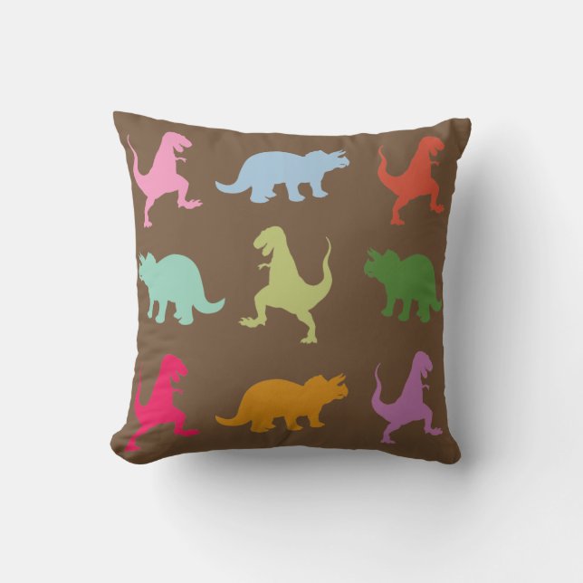 Almofada Dinossauros Coloridos Jogam Cushion (Frente)