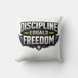 Almofada Discipline Equals Freedom – Motivational Design
