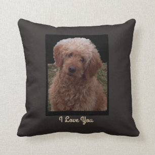 Almofada Disse eu te amo pelo cão o mais bonito no mundo