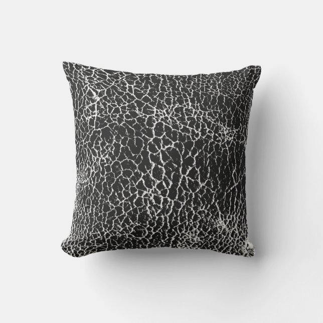 Almofada Distressed overlay texture of crocodile or snake s (Frente)