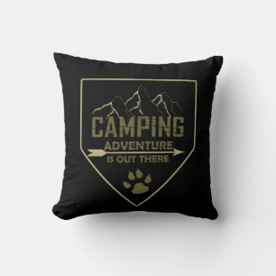 Almofada Dito engraçado de campista de acampamento