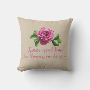 Almofada Ditos engraçados sobre rosas e amor
