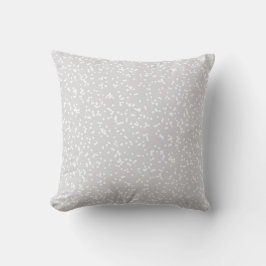 Almofada Ditsy Dots Pattern - White on Silver-Gray