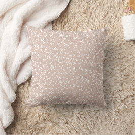 Almofada Ditsy Dots Pattern - White on Soft Terracotta
