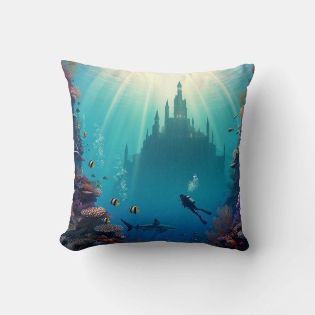 Almofada Dive a secret reef (Frente)