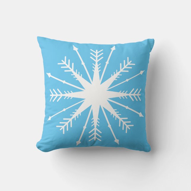 Almofada Diversão de inverno | Floco de neve | (Frente)
