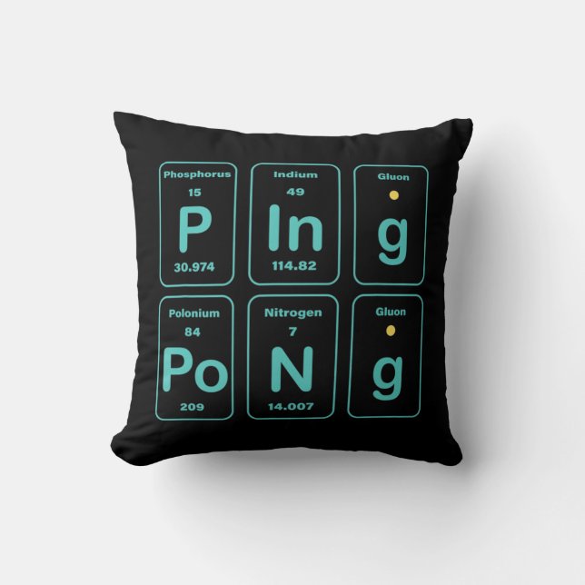 Almofada Diversão periódica do Ping Pong de Mesa (Frente)