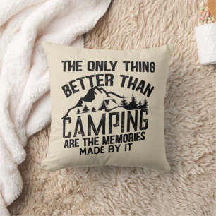 Almofada Divertida frase de acampamento de verão slogan de