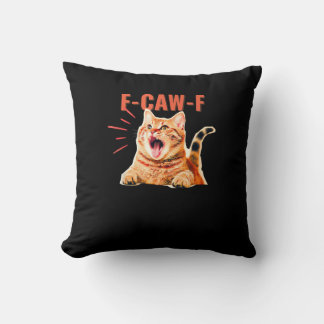 Almofada Divertido Gráfico F-Caw-F Sarcástico Moderno Único