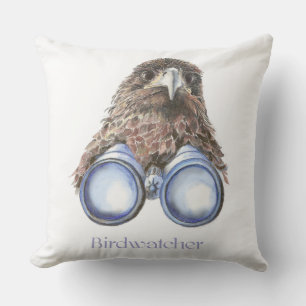 Almofada Divertimento do pássaro de Birdwatcher do falcão