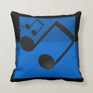 ALMOFADA DIVERTIR NOTAS DE MÚSICA AZUL