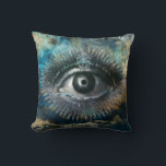 Almofada Divine Eye Throw Pillow<br><div class="desc">The All-Seeing Eye,  or Eye of Providence,  symbolizes divine omniscience,  protection,  and moral oversight,  representing a higher power that watches over humanity. This unique pattern was made by the polymer clay & mixed media artist Deborah K using AI.</div>