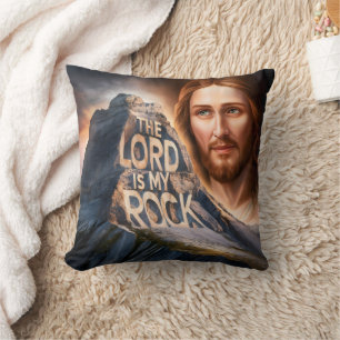 Almofada Divine Savior: O Senhor é a minha pedra