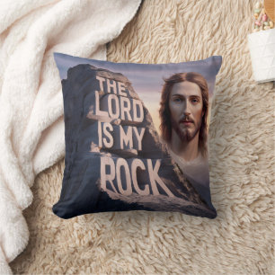 Almofada Divine Savior: O Senhor é a minha pedra