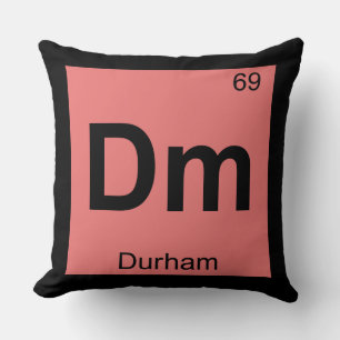 Almofada Dm - Durham Carolina do Norte Símbolo da Cidade da