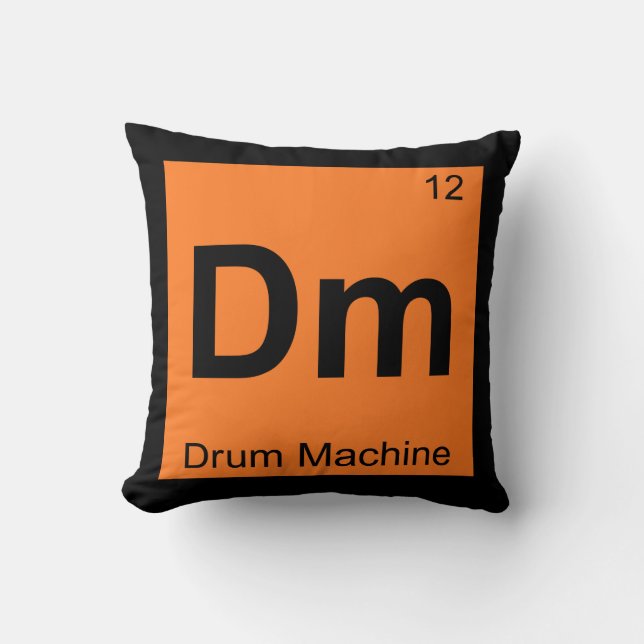 Almofada Dm - Máquina de Bateria Símbolo da Tabela Periódic (Frente)