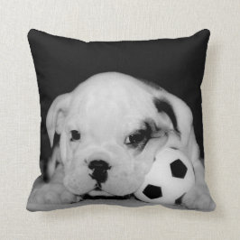 Almofada Do "buldogue inglês do filhote de cachorro