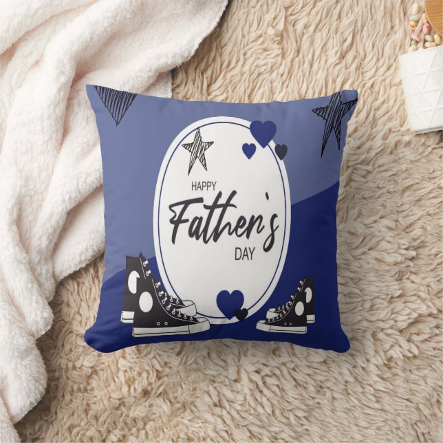 Almofada do Dia dos Pais Tênis do Papai e das Cria (Cobertor)