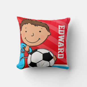Almofada Do futebol conhecido do futebol dos meninos dos