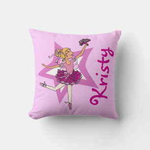 Almofada Do nome cor-de-rosa dos miúdos do louro da menina