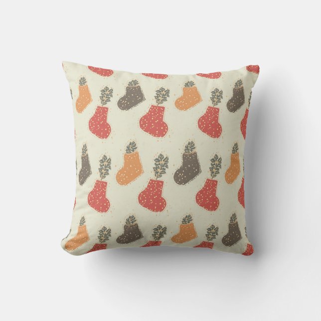 Almofada do padrão da meia (Frente)