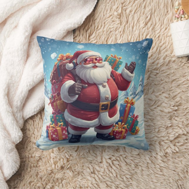Almofada do Papai Noel – Charme Festivo para Espaç (Cobertor)