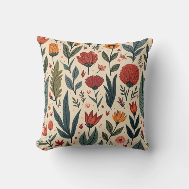 Almofada do travesseiro de flores (Frente)