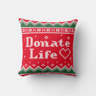 Almofada Doador de Transplante Vida Feia de Natal