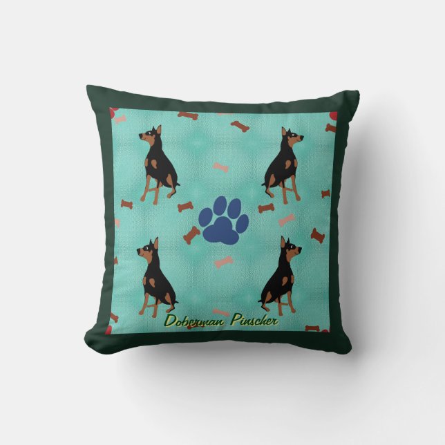 Almofada Doberman Pinscher (Frente)