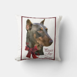 Almofada Doberman Pinscher Christmas