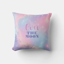 Almofada Doce Pastel Noite Estrelada Céu Cósmico Nuvens