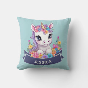 Almofada Doce Travesseiro decorativo Magical Baby Unicorn