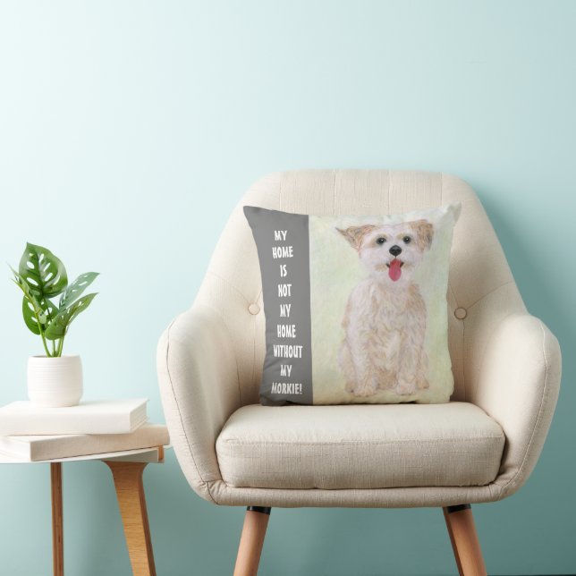 Almofada Doce Travesseiro decorativo Morkie Home (Cadeira)