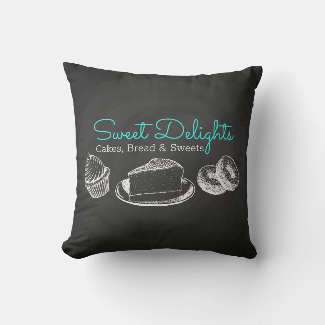 Almofada Docy Bakery Chalkboard Business (Frente)