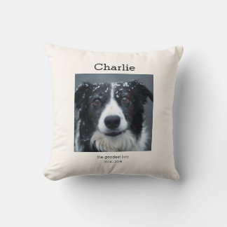 Almofada Dog Memorial Cushion Pet Remembrance Throw Pillow