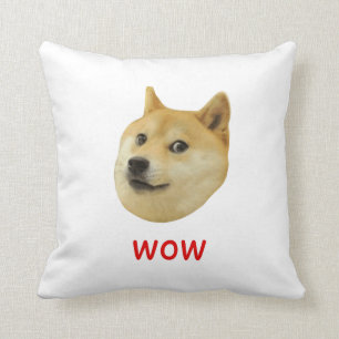 Almofada Doge muito wow muito cão tal Shiba Shibe Inu