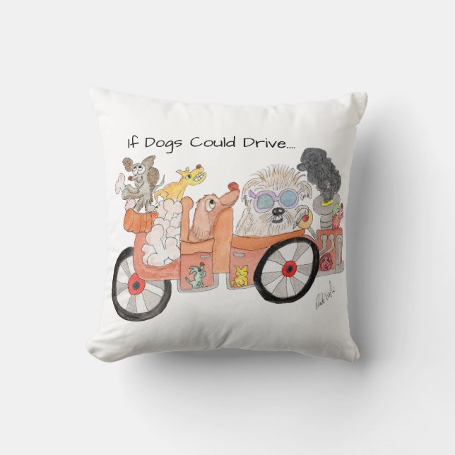 Almofada Dogs Ideal Car (Frente)