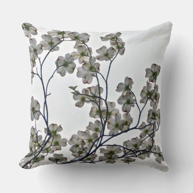 Almofada Dogwood Flor Branco (Frente)