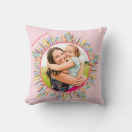 Almofada Dois Abstrato de Fotografias e Texto Personalizado