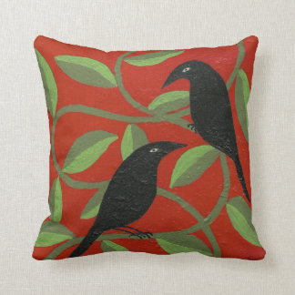 Almofada Dois corvos para o travesseiro da alegria