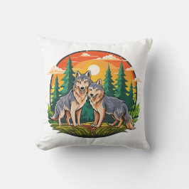 Almofada Dois lobos