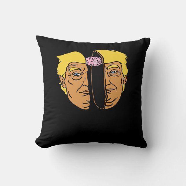 Almofada Donald Brain Trumpkin Trabalho de arte (Frente)
