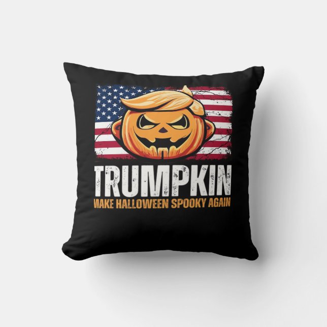 Almofada Donald Halloween - Trumpkin Torna o Halloween Louc (Frente)
