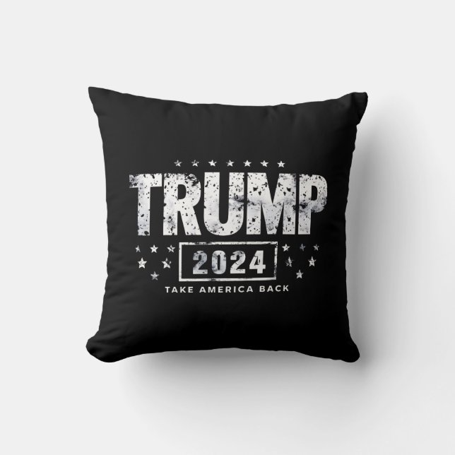 Almofada Donald Trump 2024 Devolva a América Eleição  (Frente)