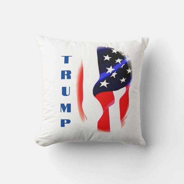 Almofada Donald Trump American Flag Pop Art (Frente)